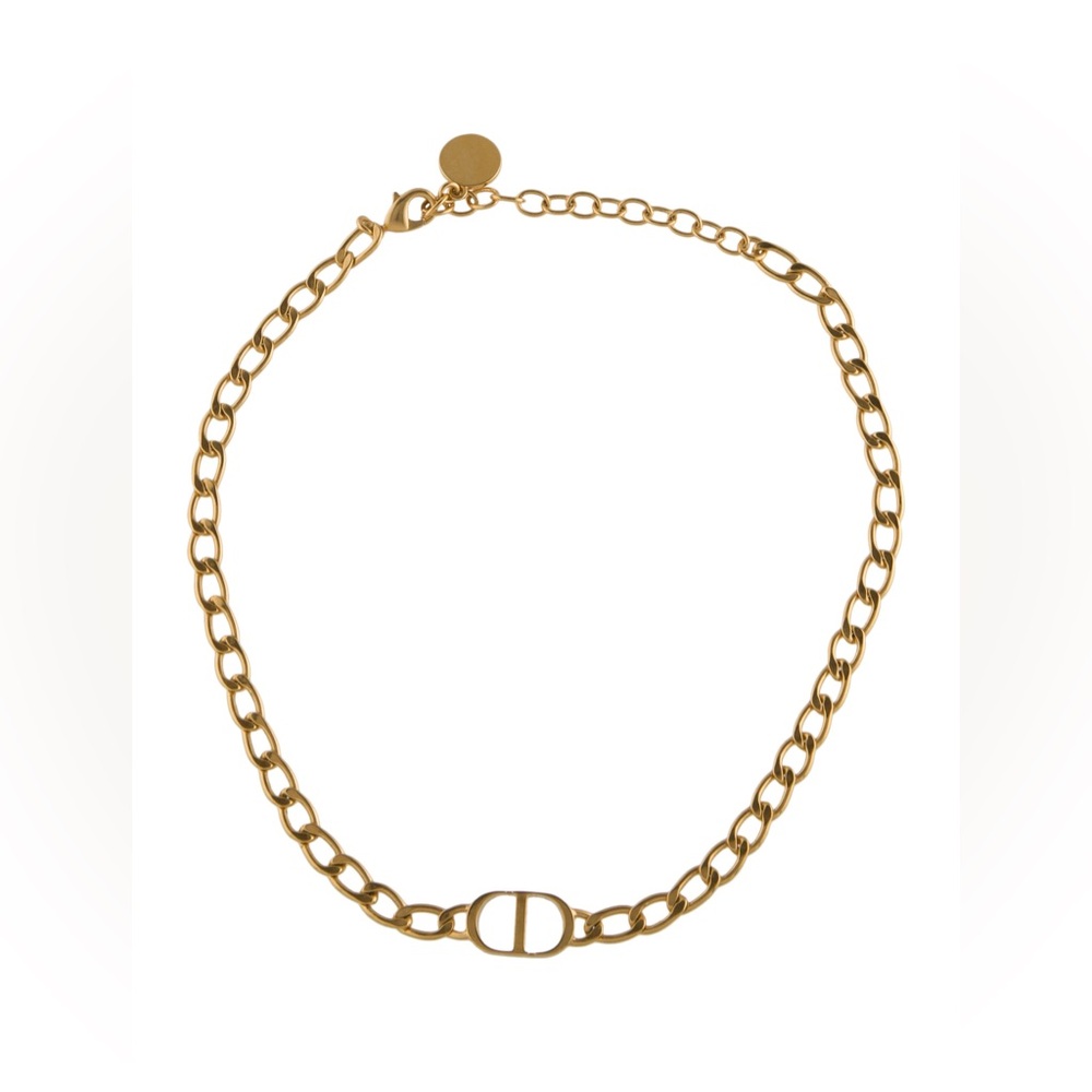 Dior Gold CD Choker Necklace